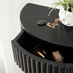 Прикроватный подвесной столик с ящиком черный Bedside Hanging Table варинант исполнения - 3 | Loft Concept в Екатеринбурге