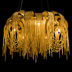 Люстра подвесная круглая с изогнутыми металлическими дугами и ниспадающими цепочками 65 см Atlantis Chain варинант исполнения - 8 | Loft Concept в Екатеринбурге