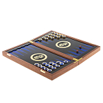 Нарды настольные из натурального камня лазурит и долерит Backgammon from Stone варинант исполнения - 3 | Loft Concept в Екатеринбурге