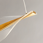 Люстра линейная с изогнутым плафоном Wave Line варинант исполнения - 9 | Loft Concept в Екатеринбурге