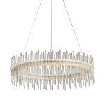 Люстра круглая с прозрачными стеклянными трубками 51 см Nembus варинант исполнения - 1 | Loft Concept в Екатеринбурге