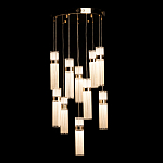 Люстра каскадная с прозрачными цилиндрическими плафонами Jenae Glass Tube Lighting варинант исполнения - 3 | Loft Concept в Екатеринбурге