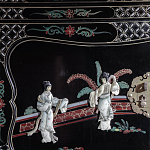 Шкаф черный в китайском стиле  Chinese Cabinet Black варинант исполнения - 3 | Loft Concept в Екатеринбурге