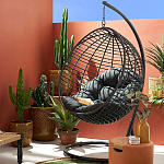 Подвесное уличное кресло Wallaker Hanging Chair варинант исполнения - 8 | Loft Concept в Екатеринбурге