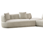 Угловой диван Calypso с поворотным механизмом и пуфом   варинант исполнения - 2 | Loft Concept в Екатеринбурге