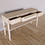 Дизайнерская Консоль с полкой и ящиком Primo Светлый дуб варинант исполнения - 6 | Loft Concept в Екатеринбурге