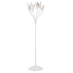 Торшер белый с плафонами в виде лепестков Delicate Flower варинант исполнения - 1 | Loft Concept в Екатеринбурге