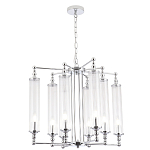 Люстра с 8-ю прозрачными цилиндрическими плафонами Jeanette варинант исполнения - 3 | Loft Concept в Екатеринбурге