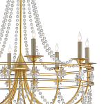 Люстра с декором из прозрачных бусин Glowing Crystals варинант исполнения - 1 | Loft Concept в Екатеринбурге