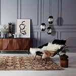 Подвесной светильник вертикальной овальной формы украшенный круглыми бусинами Gradient Oval Pendant Lamp  варинант исполнения - 3 | Loft Concept в Екатеринбурге