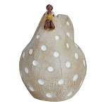 Статуэтка курица с текстурной поверхностью бежевого цвета Rustic Chicken варинант исполнения - 1 | Loft Concept в Екатеринбурге