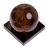 Настольный письменный набор с часами из природного камня обсидиана Royal Set варинант исполнения - 6 | Loft Concept в Екатеринбурге