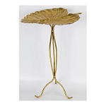 Столик приставной с столешницей Тропический лист Tropical Forest gold варинант исполнения - 2 | Loft Concept в Екатеринбурге