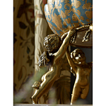 Чаша с орнаментом на бронзовых ножках в виде ангелов Eden Garden варинант исполнения - 6 | Loft Concept в Екатеринбурге