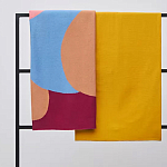 Плед из хлопка с абстрактным принтом Elysian Flow Ember варинант исполнения - 7 | Loft Concept в Екатеринбурге