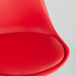 Стул с основой из пластика и мягким сиденьем Arvika Red варинант исполнения - 8 | Loft Concept в Екатеринбурге