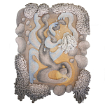 Тканый вручную монументальный настенный гобелен Soft Inception варинант исполнения - 4 | Loft Concept в Екатеринбурге