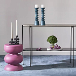 Подсвечник фигурный голубой Bright Accent 33 см варинант исполнения - 3 | Loft Concept в Екатеринбурге