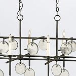 Люстра подвесная с 8-ю лампами и стеклянными круглыми подвесками Currey & Company варинант исполнения - 6 | Loft Concept в Екатеринбурге