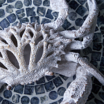 Статуэтка краб с детализированной текстурой в белом цвете Marine Accessories варинант исполнения - 8 | Loft Concept в Екатеринбурге