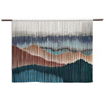 Современное Панно на стену из нитей Mountains at Sunset Горы на Закате  варинант исполнения - 2 | Loft Concept в Екатеринбурге