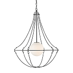 Подвесной светильник из тонких прутьев в форме колокола Forged Thin Rods варинант исполнения - 1 | Loft Concept в Екатеринбурге