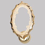 Бра овальное светодиодное с золотистым каркасом Ring of Fire варинант исполнения - 1 | Loft Concept в Екатеринбурге