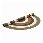 Ковер круглый из хлопка с контрастным узором Bullseye 150 варинант исполнения - 2 | Loft Concept в Екатеринбурге