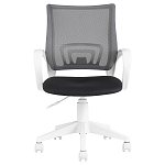 Офисное кресло с основанием из белого пластика Desk chairs Black варинант исполнения - 2 | Loft Concept в Екатеринбурге