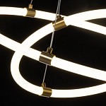 Люстра подвесная с двумя пересекающимися белыми светодиоидными кольцами Luke Lampco Tracer Lamp варинант исполнения - 5 | Loft Concept в Екатеринбурге