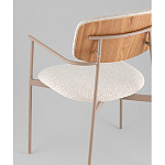 Стул Doe с подклокотниками молочный варинант исполнения - 3 | Loft Concept в Екатеринбурге