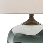 Настольная лампа с волнистым принтом Green Wavy Lamp варинант исполнения - 1 | Loft Concept в Екатеринбурге