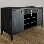 Комод-буфет Elsa Dreams Black с открытыми полками   варинант исполнения - 2 | Loft Concept в Екатеринбурге