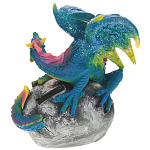 Декоративная статуэтка Дракон Blue Multicolor Dragon Statuette варинант исполнения - 2 | Loft Concept в Екатеринбурге
