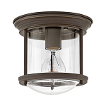 Потолочный светильник для ванных комнат со стеклянным плафоном и одной лампой Hinkley варинант исполнения - 8 | Loft Concept в Екатеринбурге