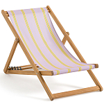 Шезлонг из акации и ткани Argentina варинант исполнения - 2 | Loft Concept в Екатеринбурге