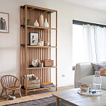 Стеллаж из дерева и метала Furniture Gutter and Lattice Rack варинант исполнения - 7 | Loft Concept в Екатеринбурге