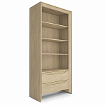  Стеллаж 2 ящика 4 открытые полки Flowchart 90 см варинант исполнения - 2 | Loft Concept в Екатеринбурге