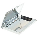 Визитница карманная металлическая с накладкой из натурального камня Серафинит Stone Business Card Holders  варинант исполнения - 3 | Loft Concept в Екатеринбурге