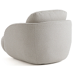 Полукруглое кресло из обивки меланж Halle Melange Armchair варинант исполнения - 7 | Loft Concept в Екатеринбурге