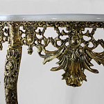 Консоль из бронзы с мраморной столешницей Bronze Console варинант исполнения - 1 | Loft Concept в Екатеринбурге