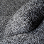 Кушетка серая с обивкой букле Thalia Grey Boucle Sofa варинант исполнения - 2 | Loft Concept в Екатеринбурге