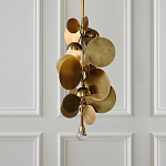 Люстра креативная из дисков цвета латунь Constellation Light and Style варинант исполнения - 2 | Loft Concept в Екатеринбурге