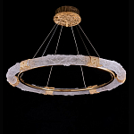 Люстра в форме кольца с золотым декором Warm Heavenly Light варинант исполнения - 1 | Loft Concept в Екатеринбурге