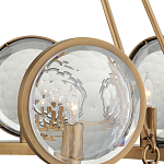 Люстра круглая с прозрачными рельефными плафонами Crystal Prism варинант исполнения - 2 | Loft Concept в Екатеринбурге