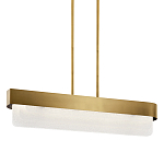 Люстра подвесная прямоугольная цвета латунь Kichler варинант исполнения - 1 | Loft Concept в Екатеринбурге