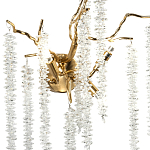 Бра с декором в виде ветвей с хрустальными подвесками Fairytree Gold Crystal Wall Lamp варинант исполнения - 2 | Loft Concept в Екатеринбурге