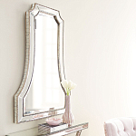 Зеркало в серебристой фигурной раме Silver Reflection варинант исполнения - 4 | Loft Concept в Екатеринбурге