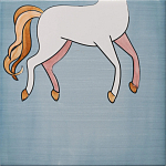 Плитка с узором Девочка единорог варинант исполнения - 6 | Loft Concept в Екатеринбурге