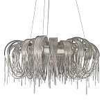 Люстра круглая подвесная с металлическими дугами и длинными цепочками 80 см Atlantis Chain варинант исполнения - 1 | Loft Concept в Екатеринбурге